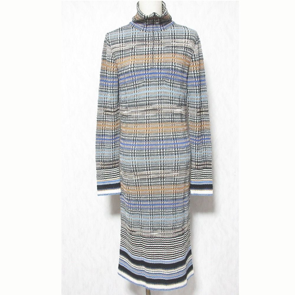 美品 MISSONI ミッソーニ ニット ロングワンピース サイズ42 マルチ
