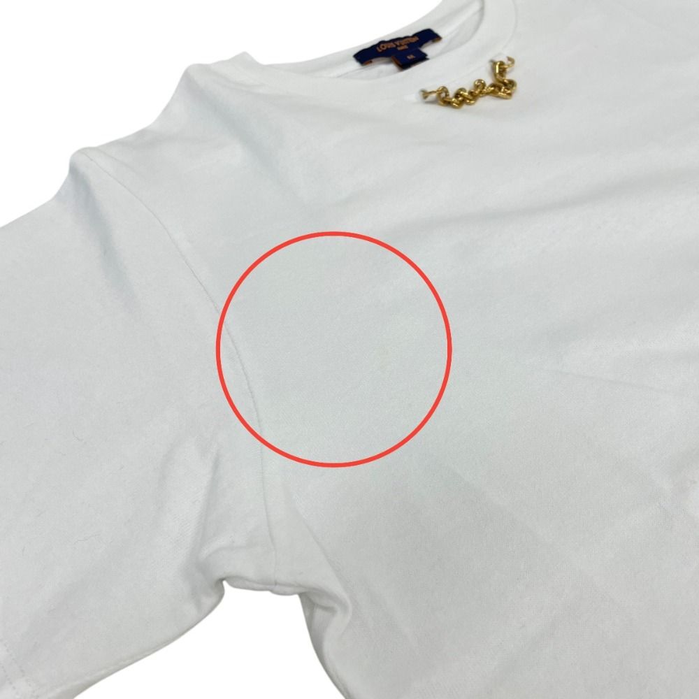良品 LOUIS VUITTON ルイヴィトン ロゴプリント チェーンディテール T