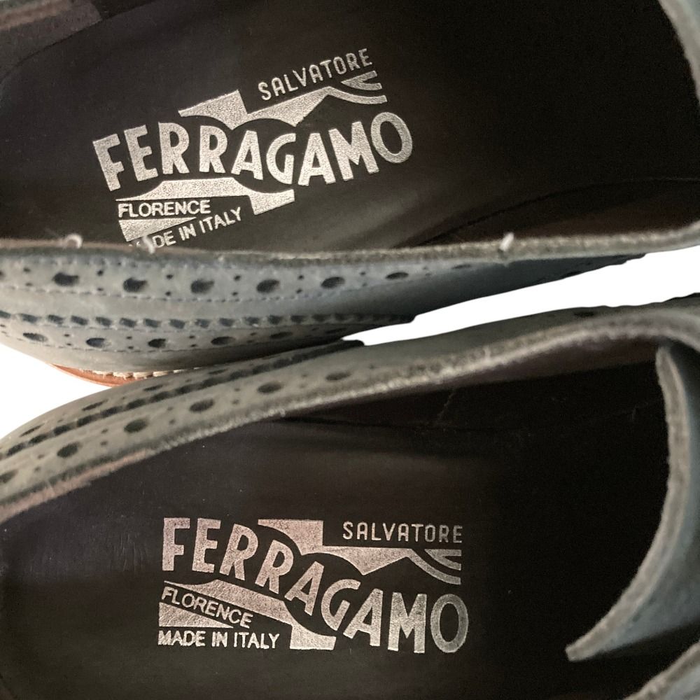 Salvatore Ferragamo サルヴァトーレフェラガモ ヌバックレザー ダブル