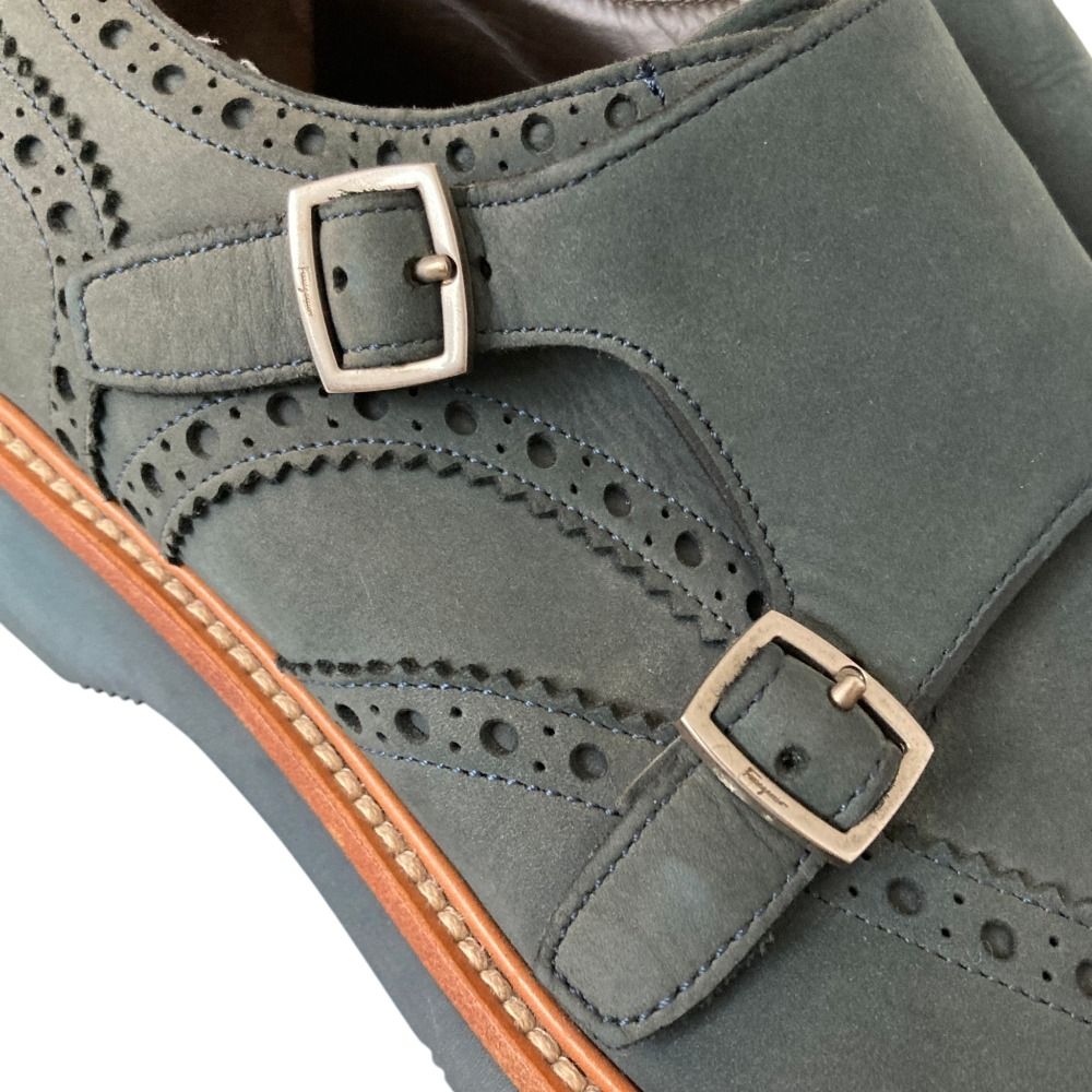 Salvatore Ferragamo サルヴァトーレフェラガモ ヌバックレザー ダブル