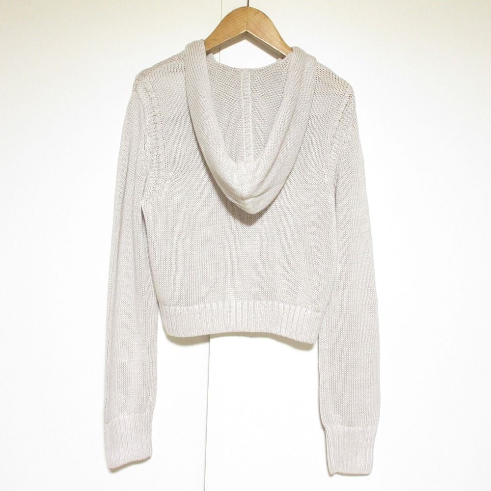 美品 FOXEY フォクシー Knit Parka Earth Tone リネン ニット パーカー