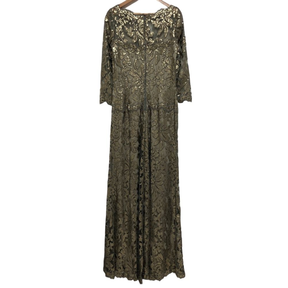 美品 TADASHI SHOJI タダシショージ スパンコール エンブロイダリー