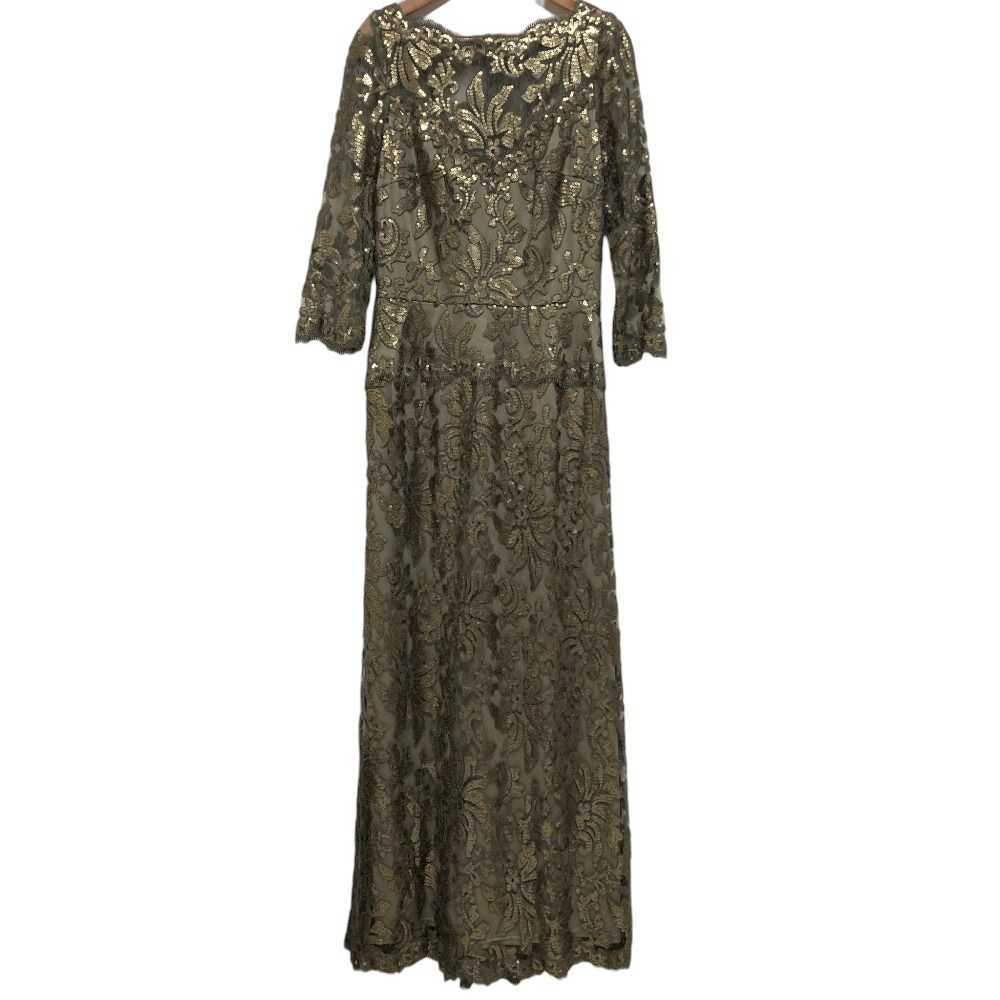 美品 TADASHI SHOJI タダシショージ スパンコール エンブロイダリー