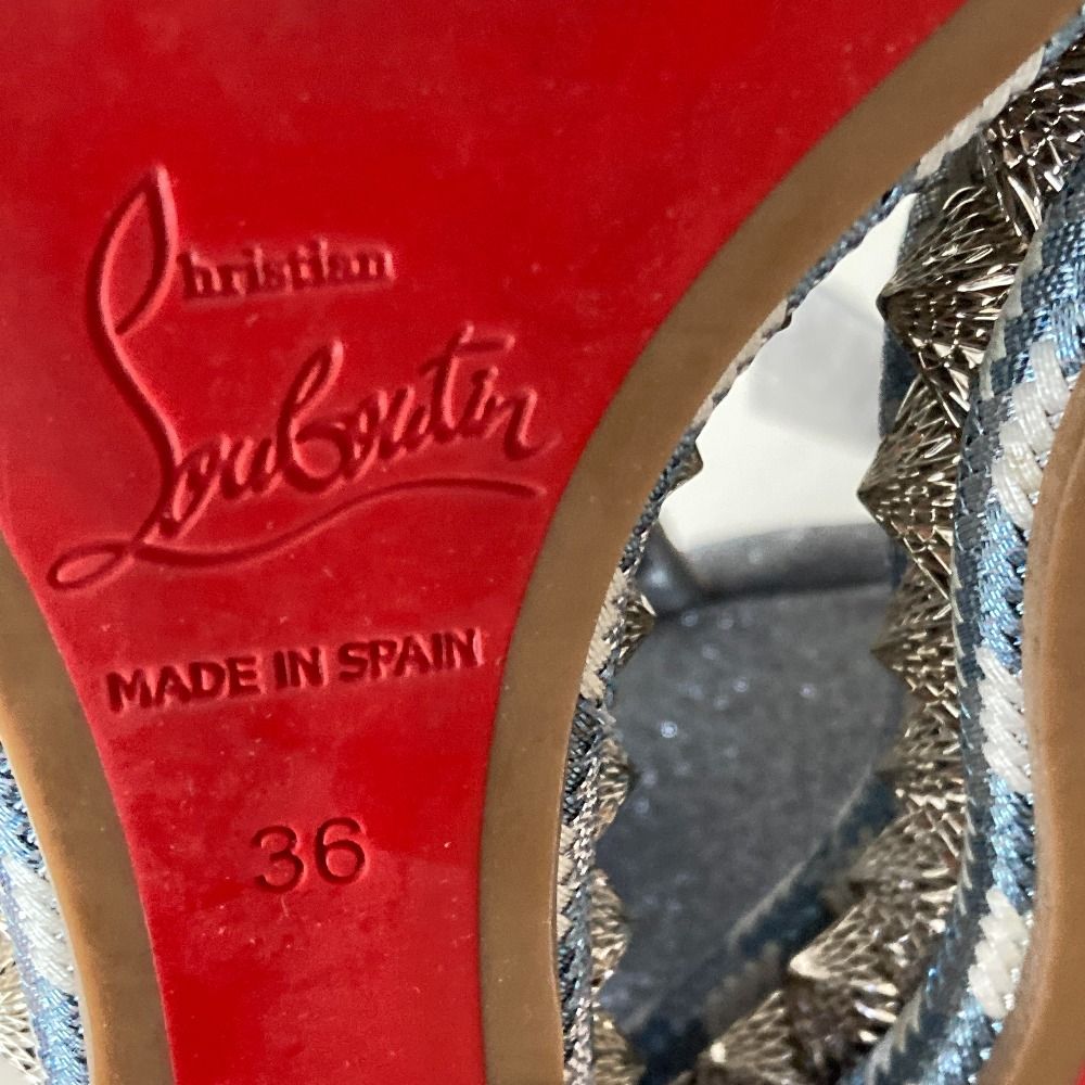 良品 Christian Louboutin クリスチャンルブタン スタッズ ウェッジ