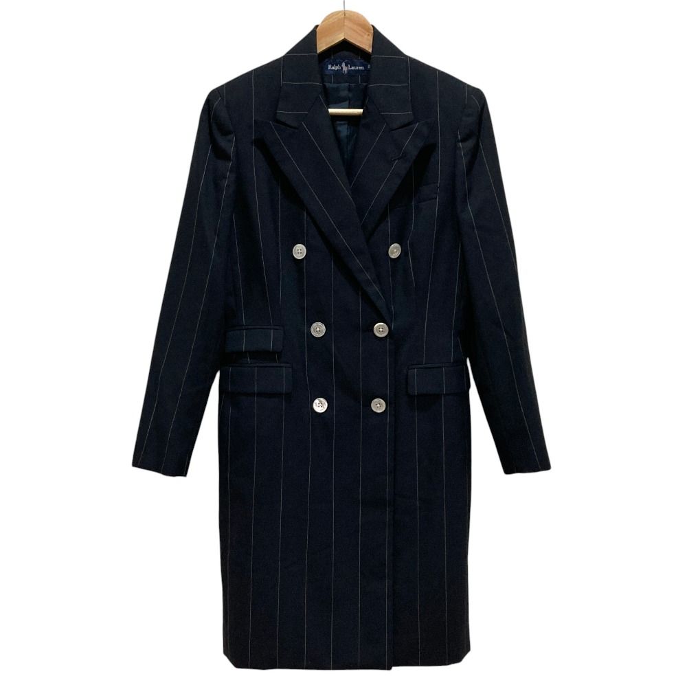良品 RALPH LAUREN ラルフローレン ストライプ ダブルブレスト