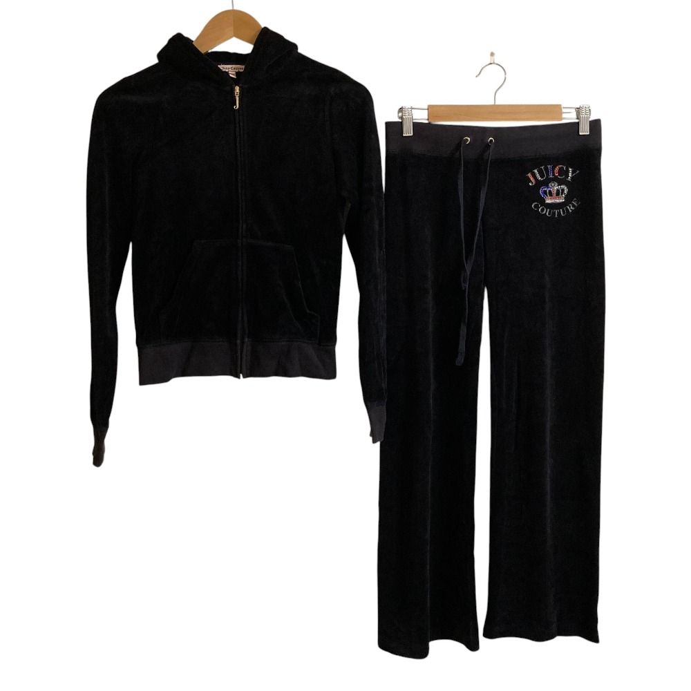 美品 JUICY COUTURE ジューシークチュール ベロア パーカー パンツ
