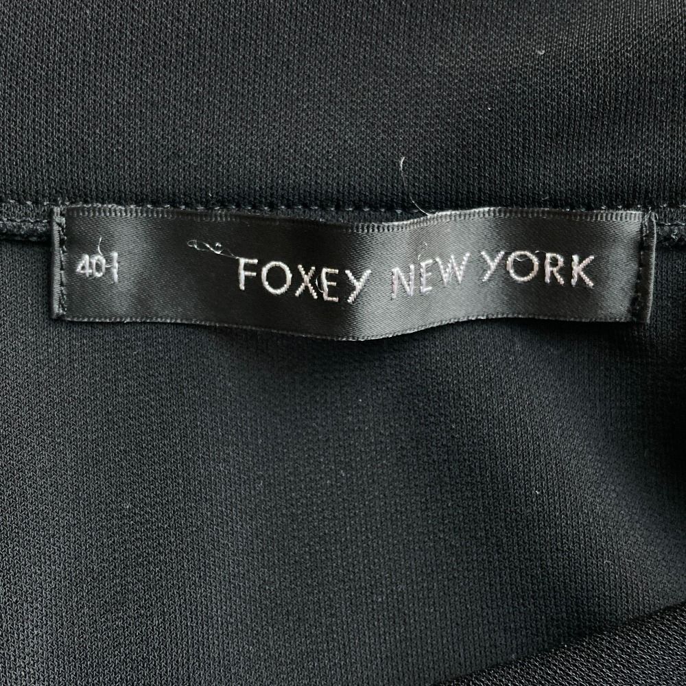 美品 FOXEY NEW YORK フォクシーニューヨーク ジップアップパーカー