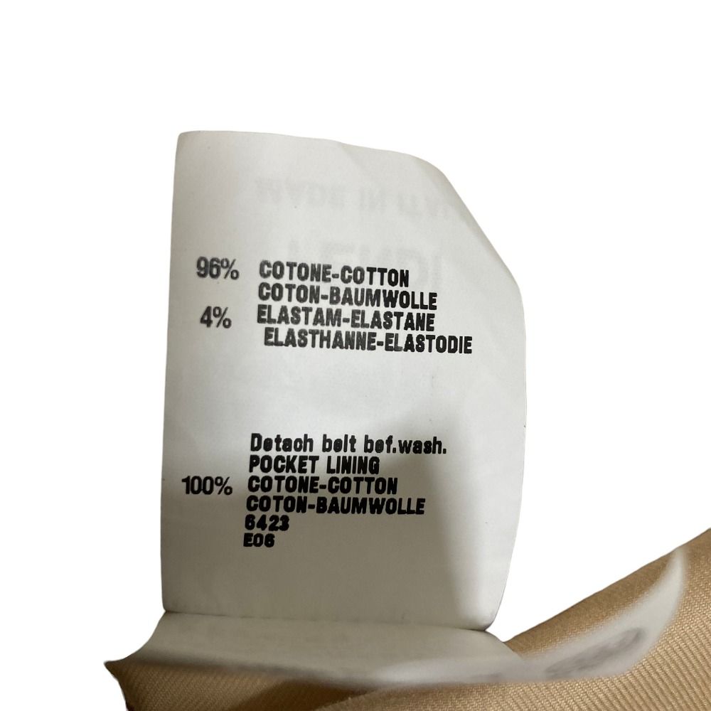 FENDI フェンディ パンツ（その他） XL ベージュ 【古着】【中古】【送料無料】 良品 FENDI フェンディ ストレッチ ベルテッド テーパードパンツ