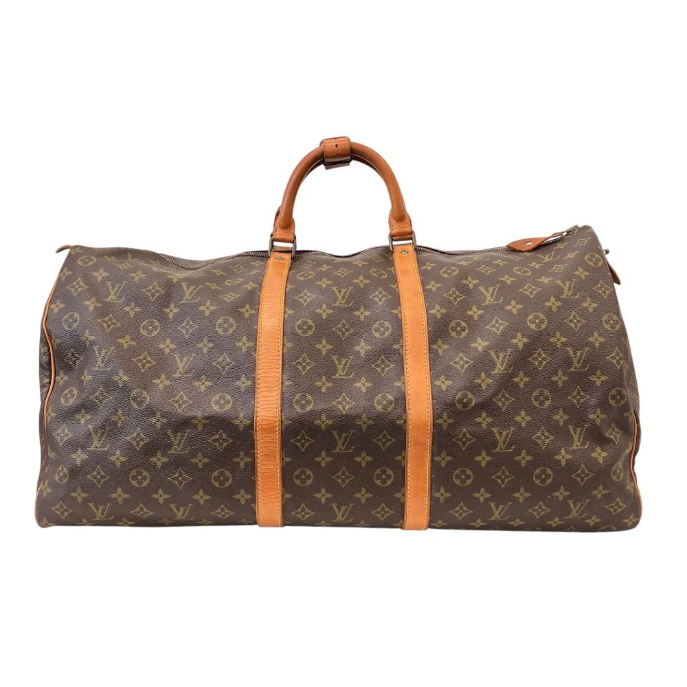 LOUIS VUITTON ルイヴィトン モノグラム キーポル60 旧型 ボストンバッグ M41422 ブラウン メンズ レディース 古着 中古 USED