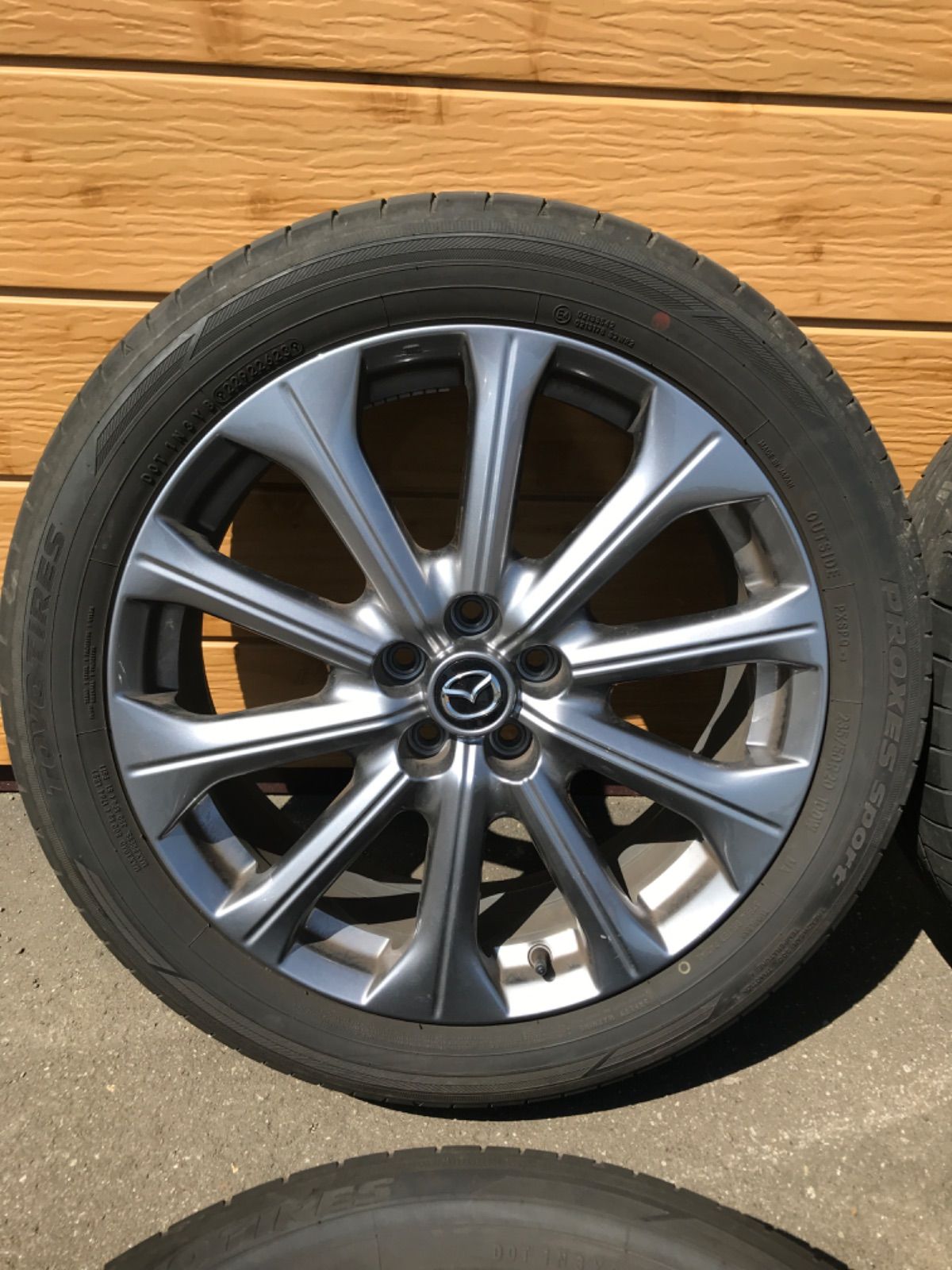 【マツダ】　純正　CX-60　235/50R20　20インチホイール＆夏タイヤ4本セット（トーヨー　プロクセススポーツ）タイヤ　アルミホイール　セット品　CX-5　CX-8　CX-80　中古　現状販売 71,500円