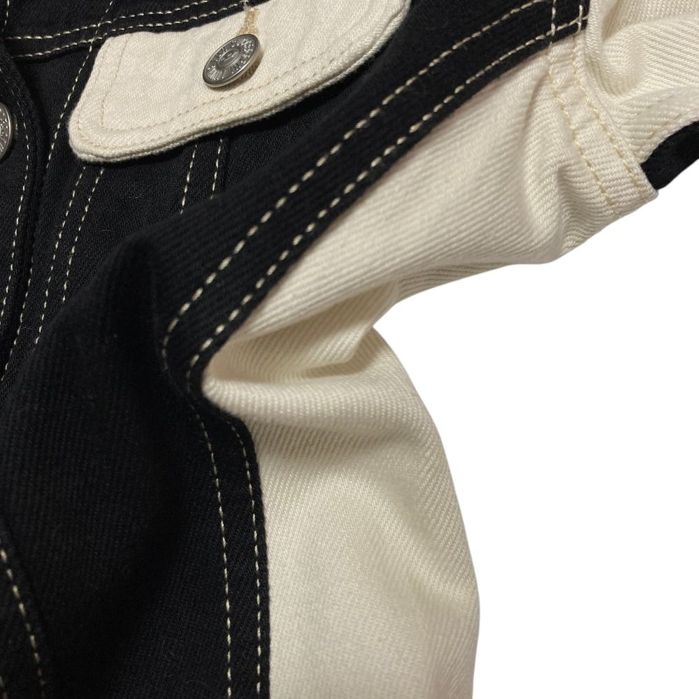 DIESEL LIBRARY DE-SLIMMY クロップドデニムジャケット 美品 DIESEL ディーゼル DE-SLIMMY カラーブロック クロップド デニム