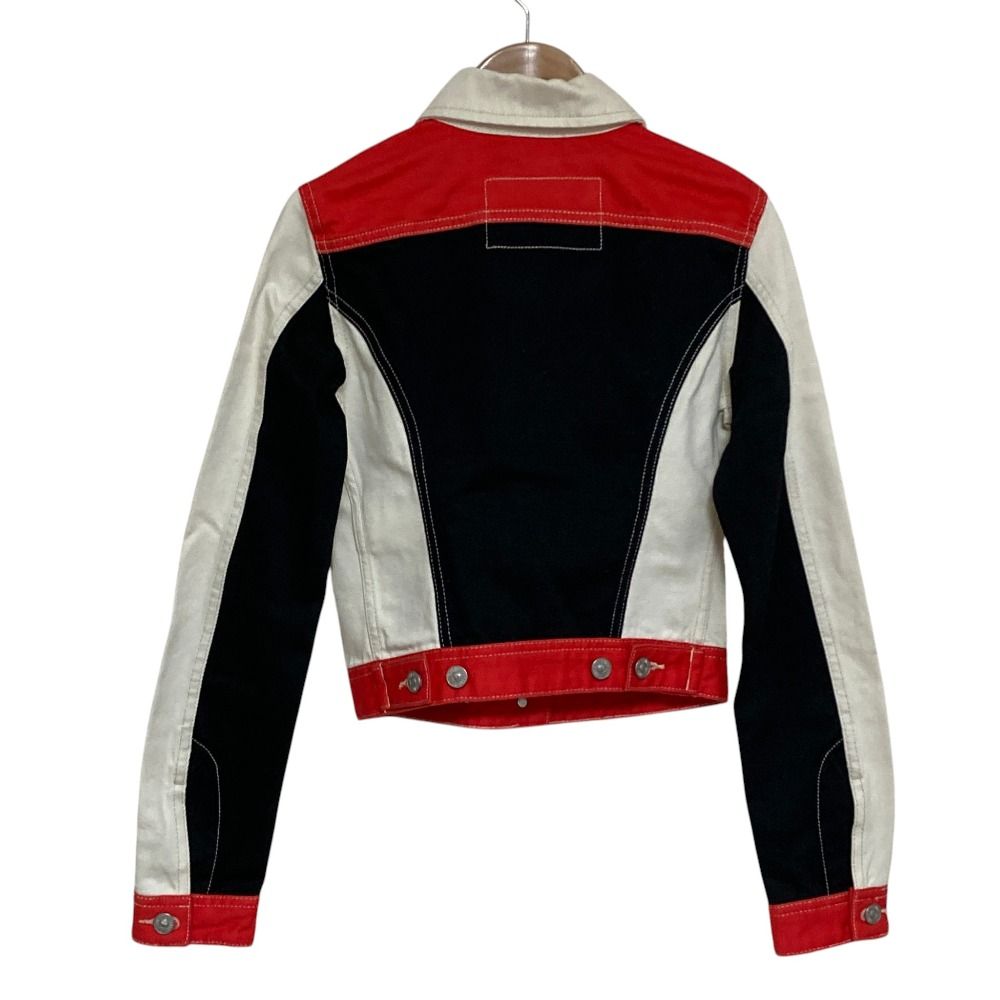 美品 DIESEL ディーゼル DE-SLIMMY カラーブロック クロップド デニム