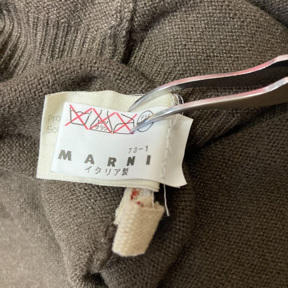 美品 MARNI マルニ カシミヤ100％ ボタンレス ニット カーディガン