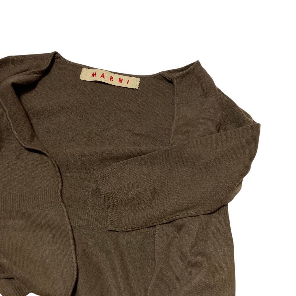 美品 MARNI マルニ カシミヤ100％ ボタンレス ニット カーディガン