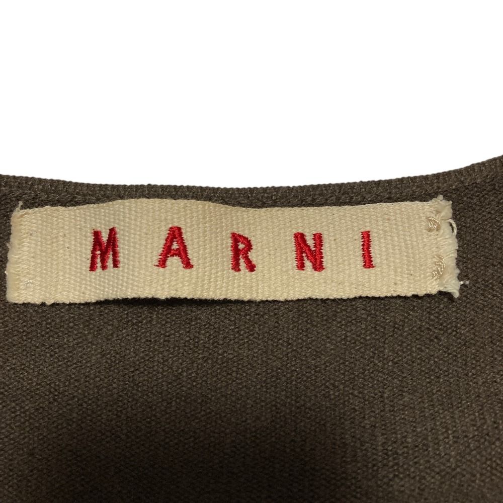 美品 MARNI マルニ カシミヤ100％ ボタンレス ニット カーディガン