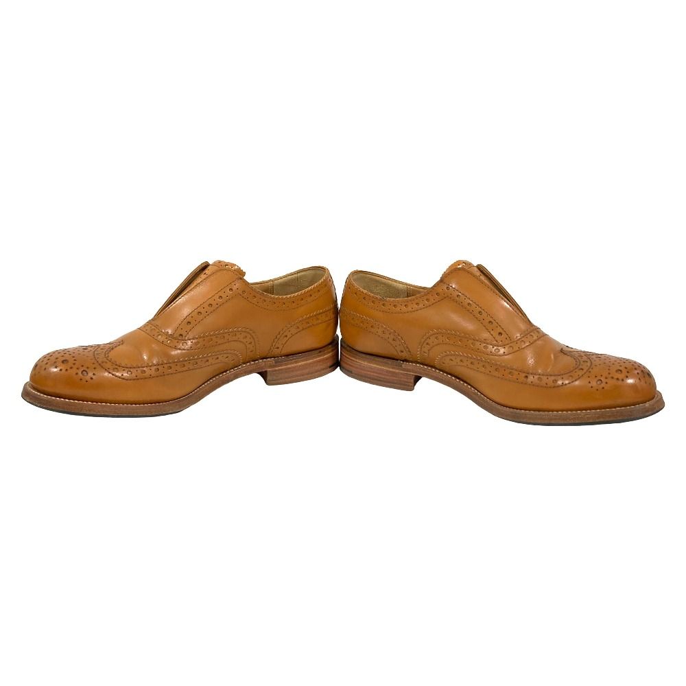 良品 GRENSON グレンソン トゥモローランド別注 ウイングチップ スリッポン シューズ サイズ6 1/2 約24.5cm ブラウン メンズ 古着 中古 USED 良品 GRENSON グレンソン トゥモローランド別注 ウイングチップ