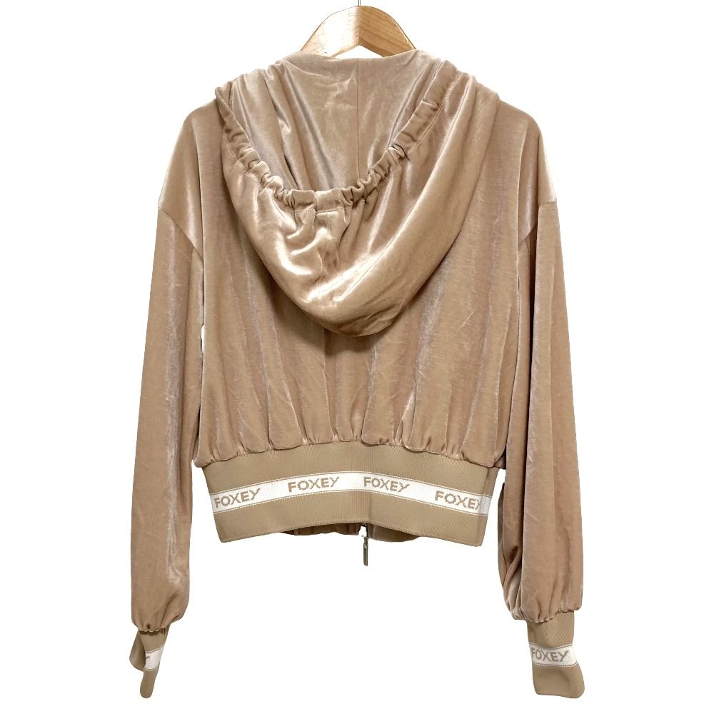 美品 FOXEY NEW YORK フォクシーニューヨーク ベロア ジップアップ
