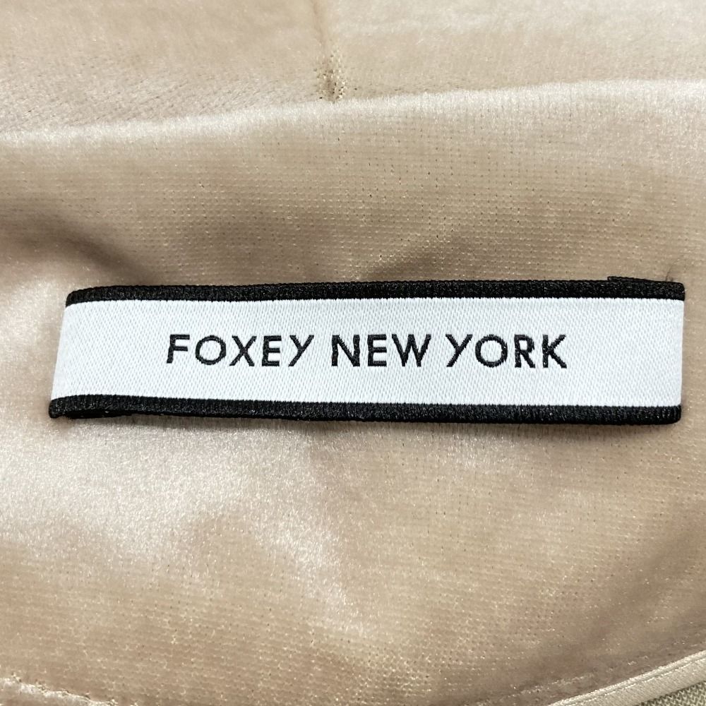 美品 FOXEY NEW YORK フォクシーニューヨーク ベロア ジップアップ