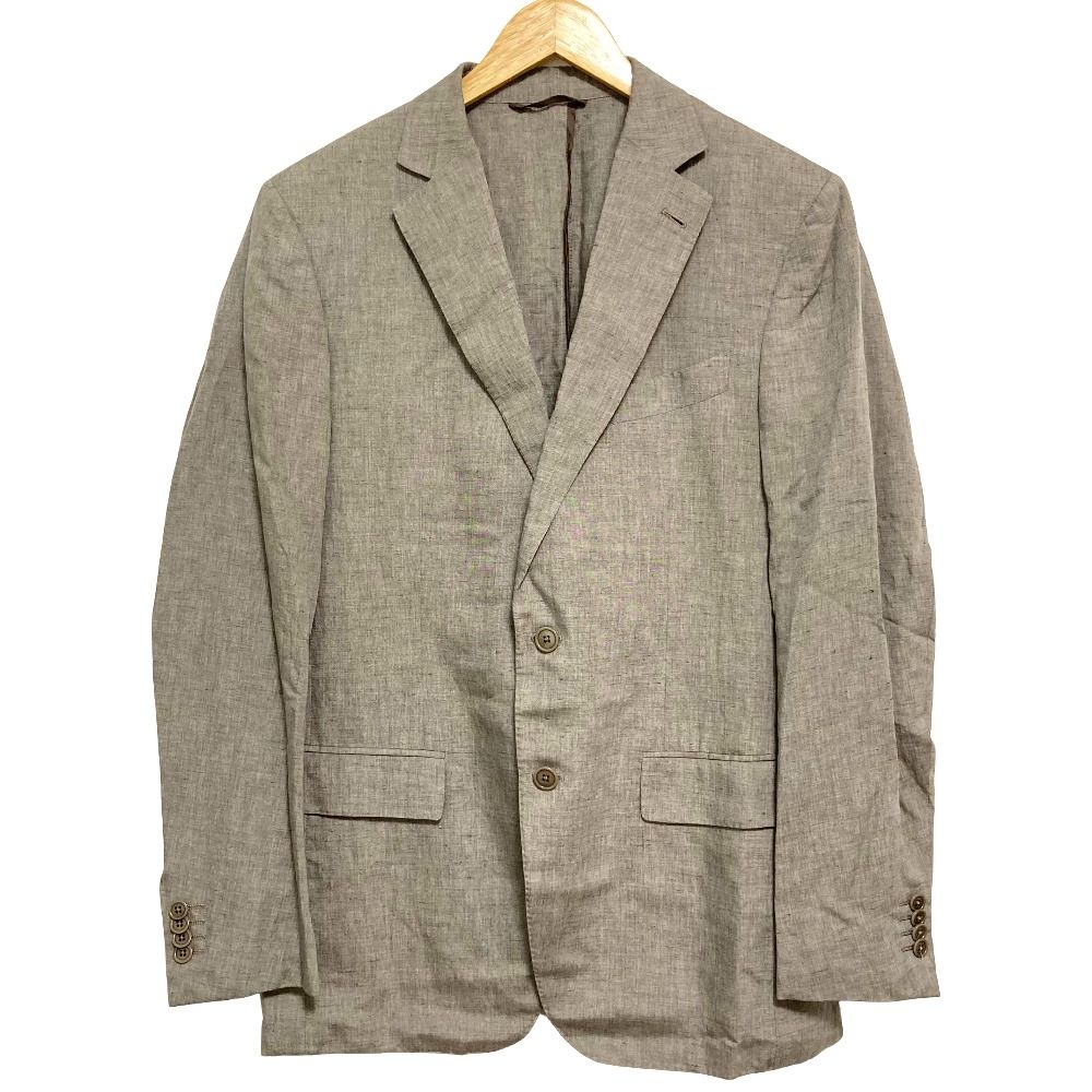 美品 Ermenegildo Zegna エルメネジルドゼニア シルクリネン 2B
