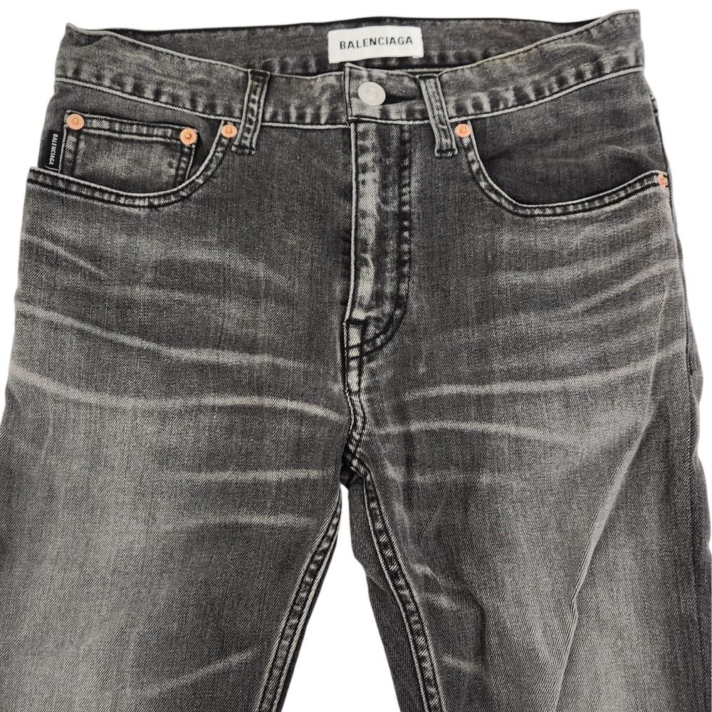 美品 BALENCIAGA バレンシアガ 18年モデル USED加工 スキニーデニム