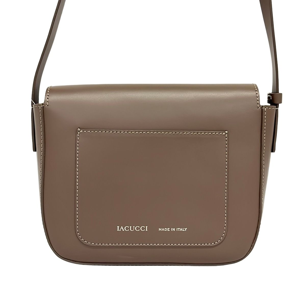 イタリア Iacucci ハンドバッグ ショルダーバッグ 布＋牛革製 レザー 