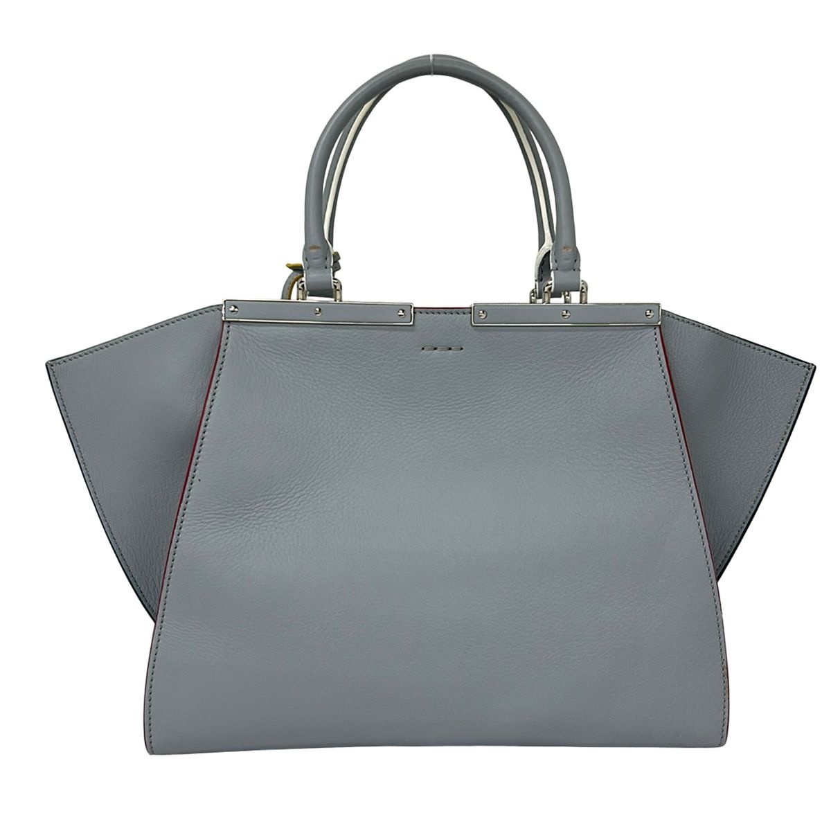 FENDI(フェンディ) ハンドバッグ トロワジュール 8BH279 ブルーグレー