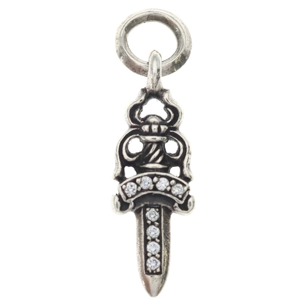CHROME HEARTS (クロムハーツ) #5 DAGGER P/DIA #5ダガーチャーム PAVEダイヤ ペンダントトップ シルバー ー 176,000円