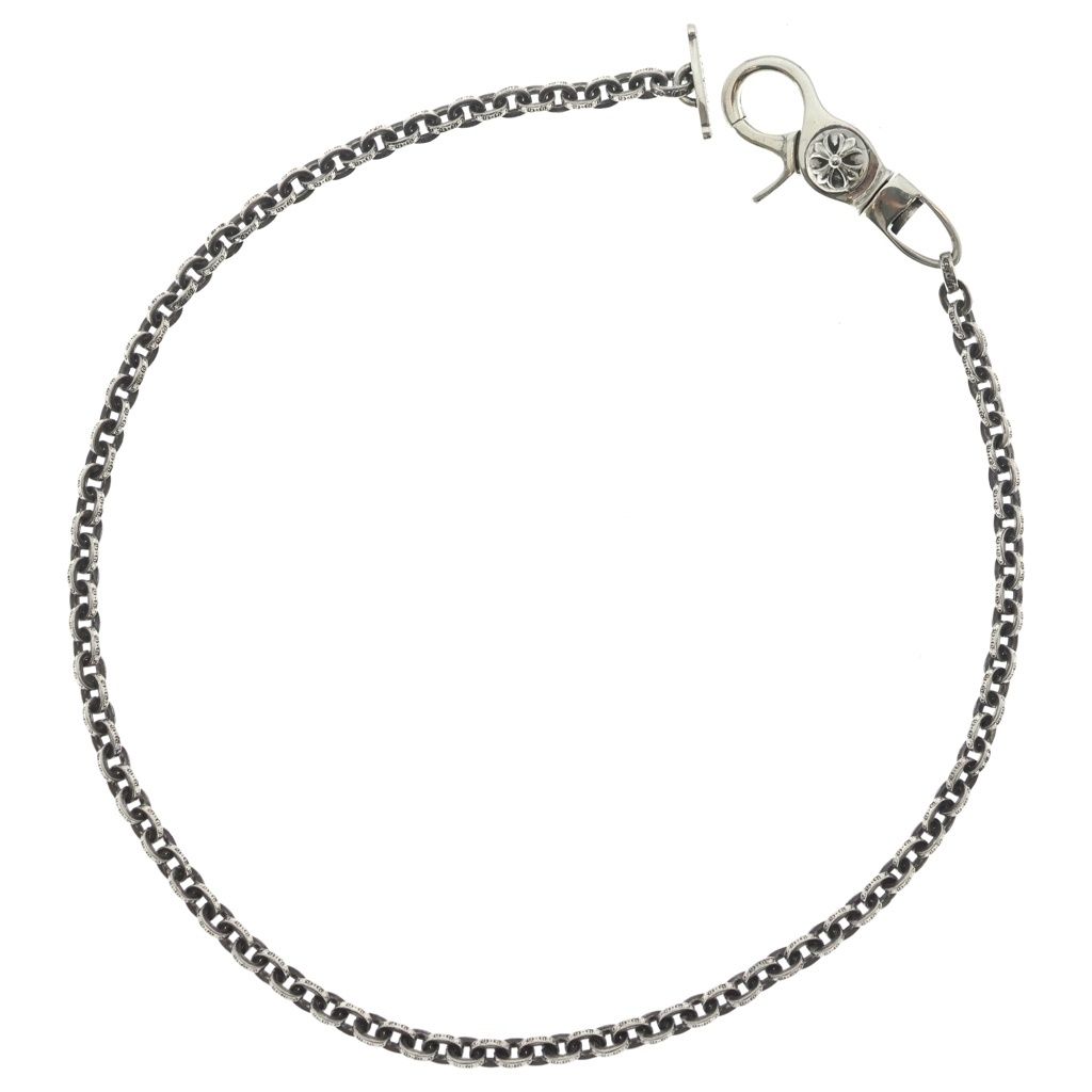 CHROME HEARTS (クロムハーツ) CHN PAPER TBAR Tバーペーパーチェーン シルバーウォレットチェーン