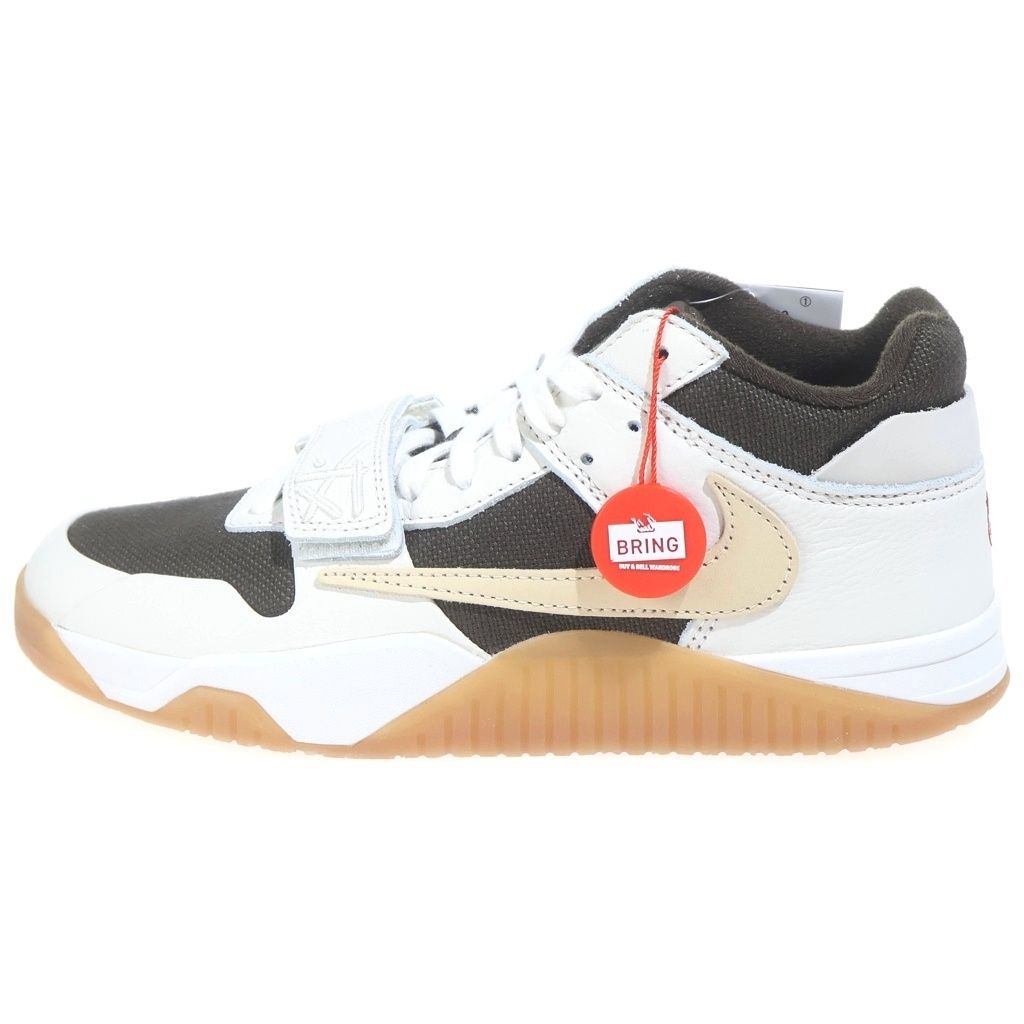 NIKE ナイキ ×TRAVIS SCOTT JORDAN JUMPMAN JACK トラヴィススコット ジョーダン ジャンプマン ローカットスニーカー ホワイト/ブラウン US9.5/27.5cm FZ8117‐100 NIKE (ナイキ) ×TRAVIS SCOTT JORDAN JUMPMAN JACK トラヴィススコット