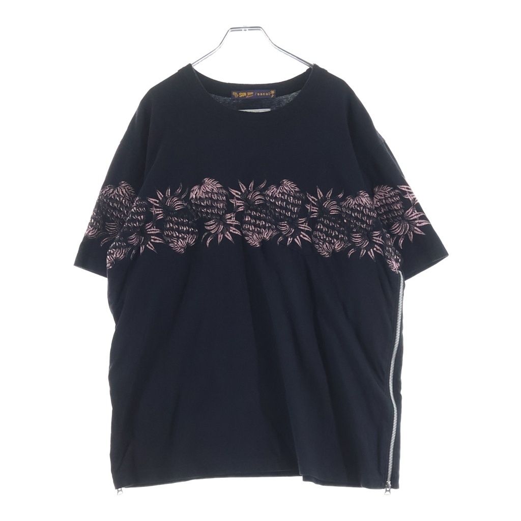 Sacai (サカイ) 20SS ×SUN SURF Pineapple Embroidered TEE サイド