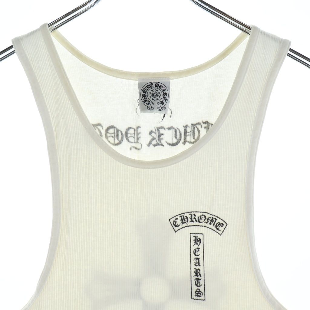 CHROME HEARTS (クロムハーツ) RIB TANK 英字プリントタンクトップ