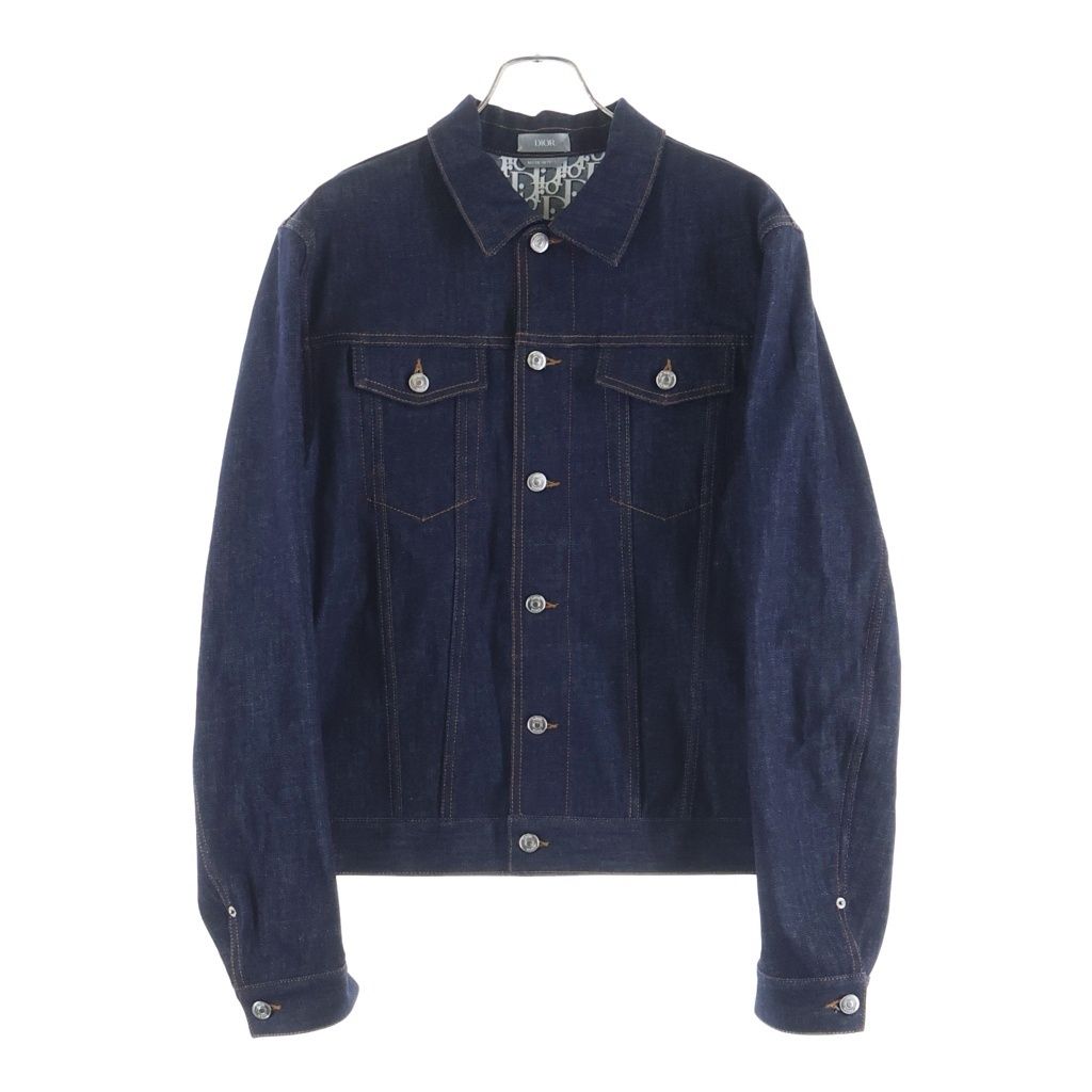 Christian Dior - 美品 Dior ディオール トロッター テーラードジャケット デニムジャケット Christian Dior (クリスチャンディオール) トロッターロゴ オブリーク