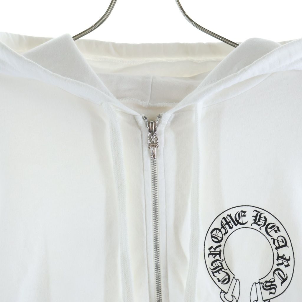 CHROME HEARTS (クロムハーツ) SWTSHRT HD ZIP バックホースシュー