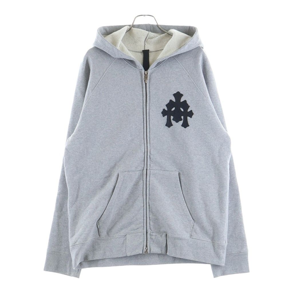 CHROME HEARTS クロムハーツ Y NOT ZIP セメタリークロスパッチダブルジップパーカー - CHROME HEARTS (クロムハーツ) Y NOT ZIP セメタリークロスパッチ