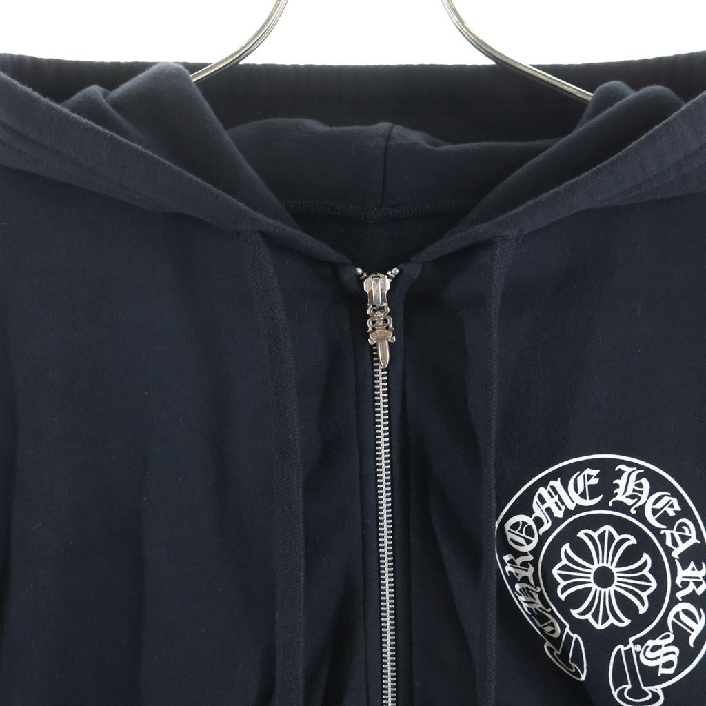 CHROME HEARTS (クロムハーツ) SWTSHRT HD ZIP 大阪限定バックホース