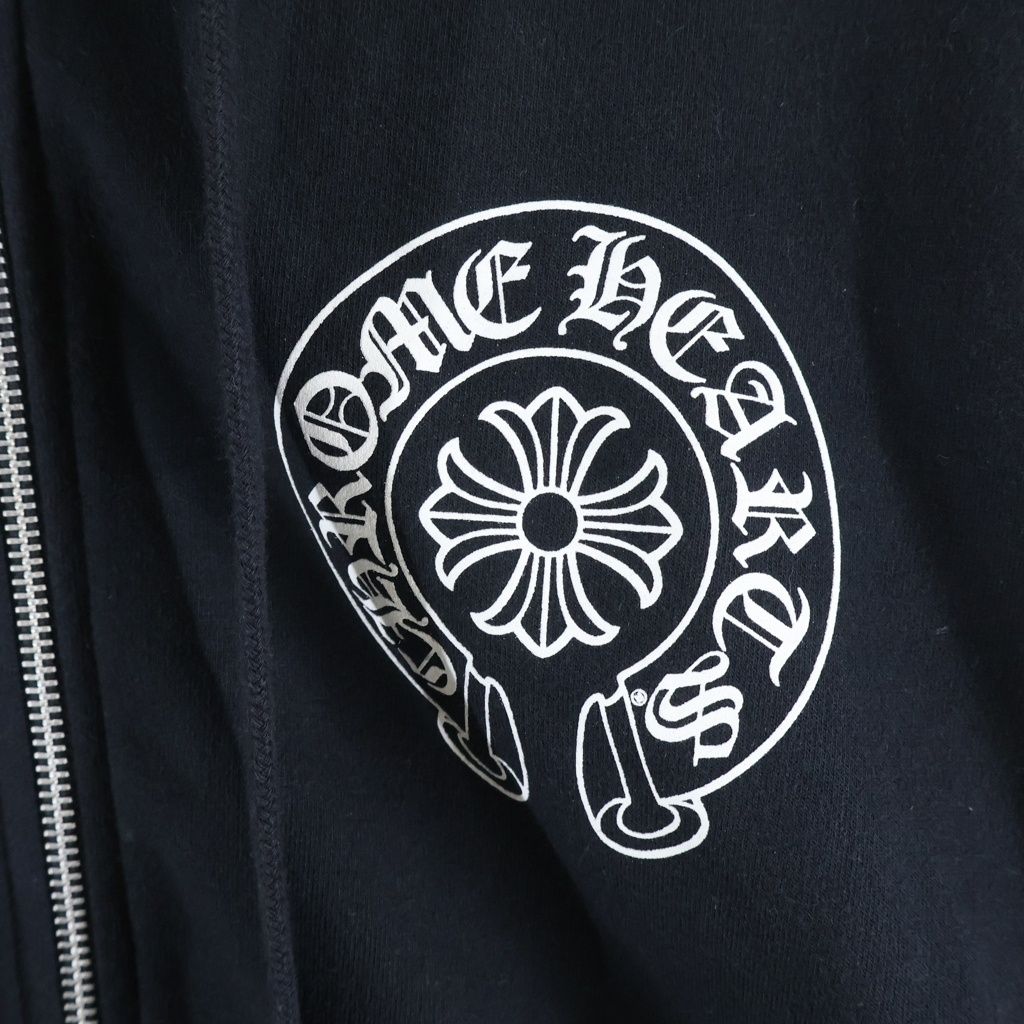CHROME HEARTS (クロムハーツ) SWTSHRT HD ZIP 大阪限定バックホース
