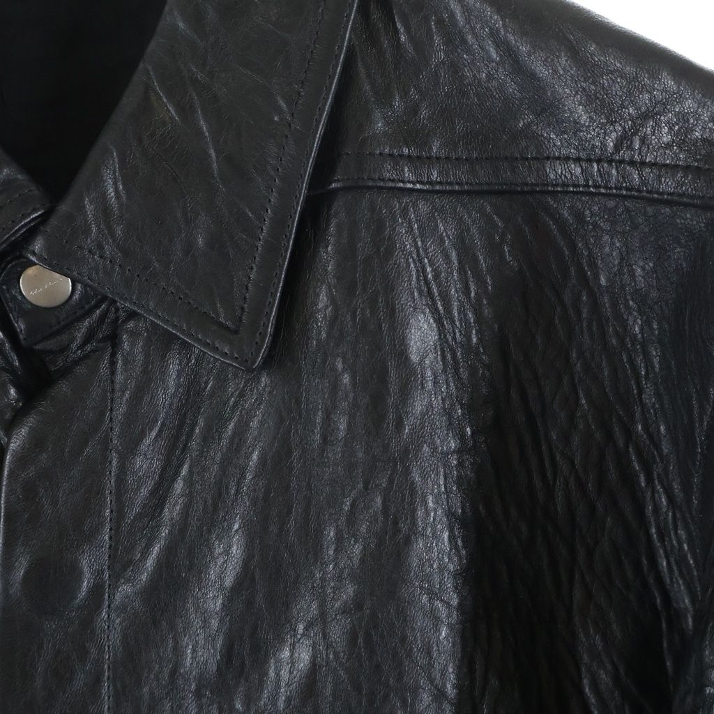 Rick Owens (リックオウエンス) 26SS Studded Diagonal Zip Leather
