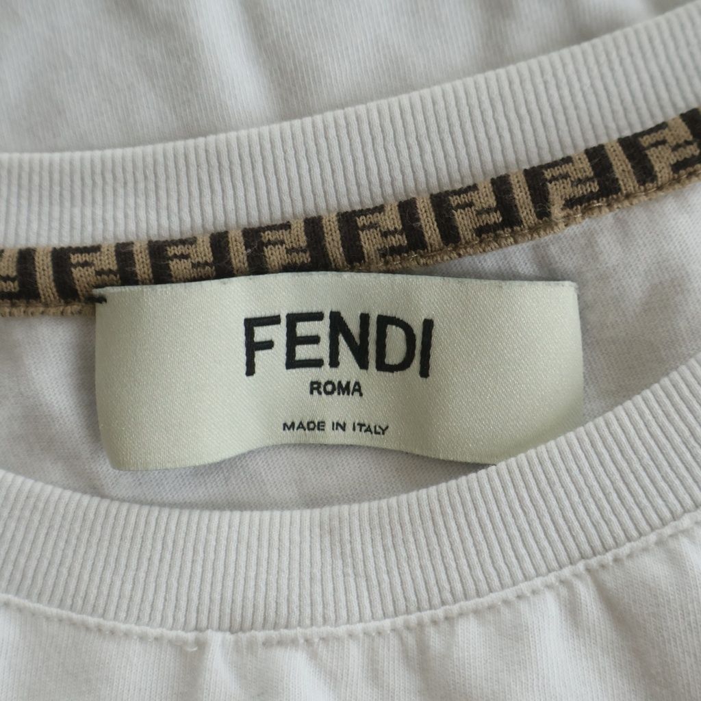 FENDI (フェンディ) 22SS Rogo Embroidery Tee フロントロゴ刺繍