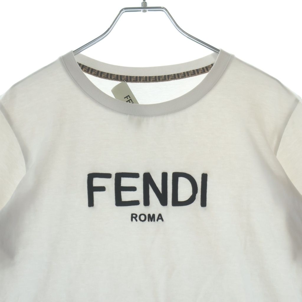 FENDI (フェンディ) 22SS Rogo Embroidery Tee フロントロゴ刺繍