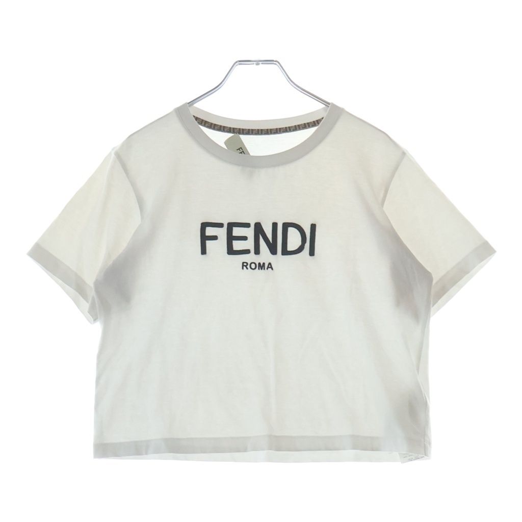 FENDI (フェンディ) 22SS Rogo Embroidery Tee フロントロゴ刺繍