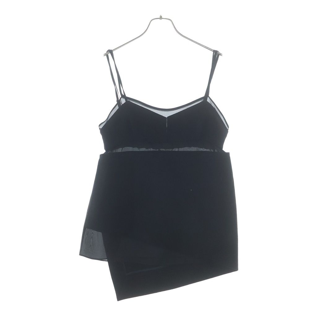 Sacai (サカイ) WOOL MELTON CAMISOLE ウール メルトン レイヤード キャミソール ブラック 22-06261