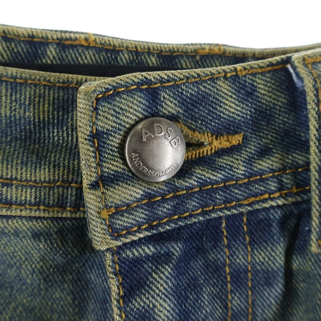 ADSB ANDERSSON BELL (アンダースンベル) CARGO COATED WIDE LEG JEANS