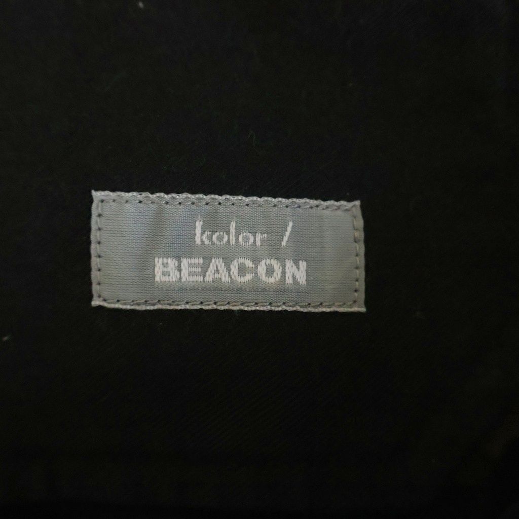kolor BEACON カラービーコン 19AW Wool Saxony Easy Pants ウールイージーパンツ ブラック 19WBM-P02138 kolor BEACON (カラービーコン) 19AW Wool Saxony Easy Pants ウール