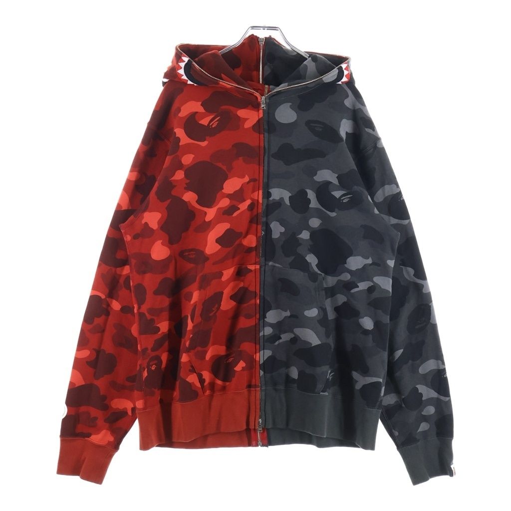 A BATHING APE (アベイシングエイプ) Camo Shark Full Zip Hoodie カモ