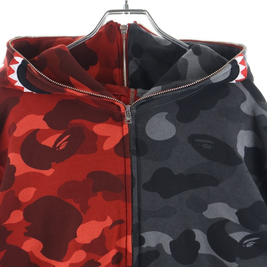 A BATHING APE (アベイシングエイプ) Camo Shark Full Zip Hoodie カモ