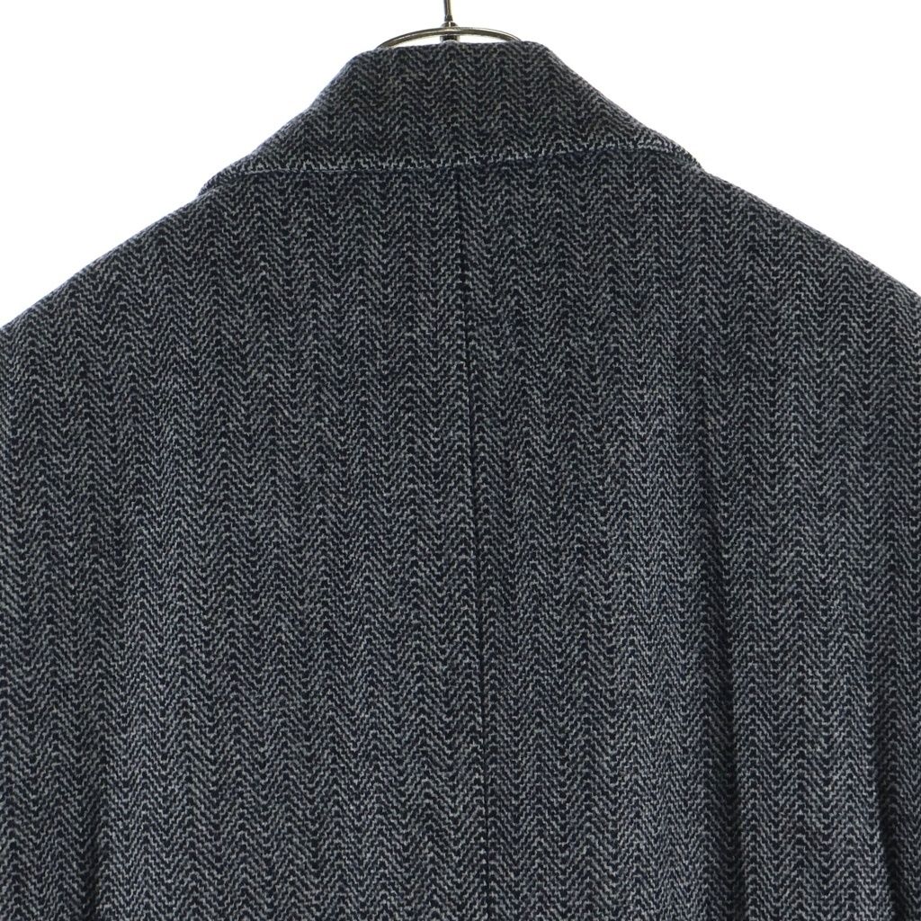TOM FORD トムフォード ヘリンボーン ウール ピークドラペル ダブルブレスト チェスターコート グレー INC 7500TF 50015 TOM FORD (トムフォード) ヘリンボーン ウール ピークドラペル ダブル