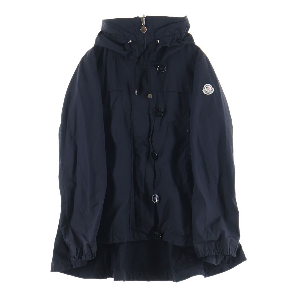 MONCLER (モンクレール) ワッペンロゴ ナイロン フーデッド ジャケット コート アウター #2 ブラック 23,100円