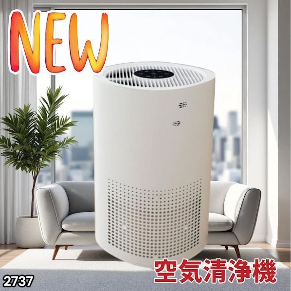 #2737 小型 空気 清浄機 ミニ 18畳対応 4層フィルター 除菌率99% 軽量設計 タイマー機能 省エネ ペット臭 花粉症 黄砂 消臭 花粉 対策 脱臭 たばこ 除菌 タバコ ※一部地域離島別途配送料有