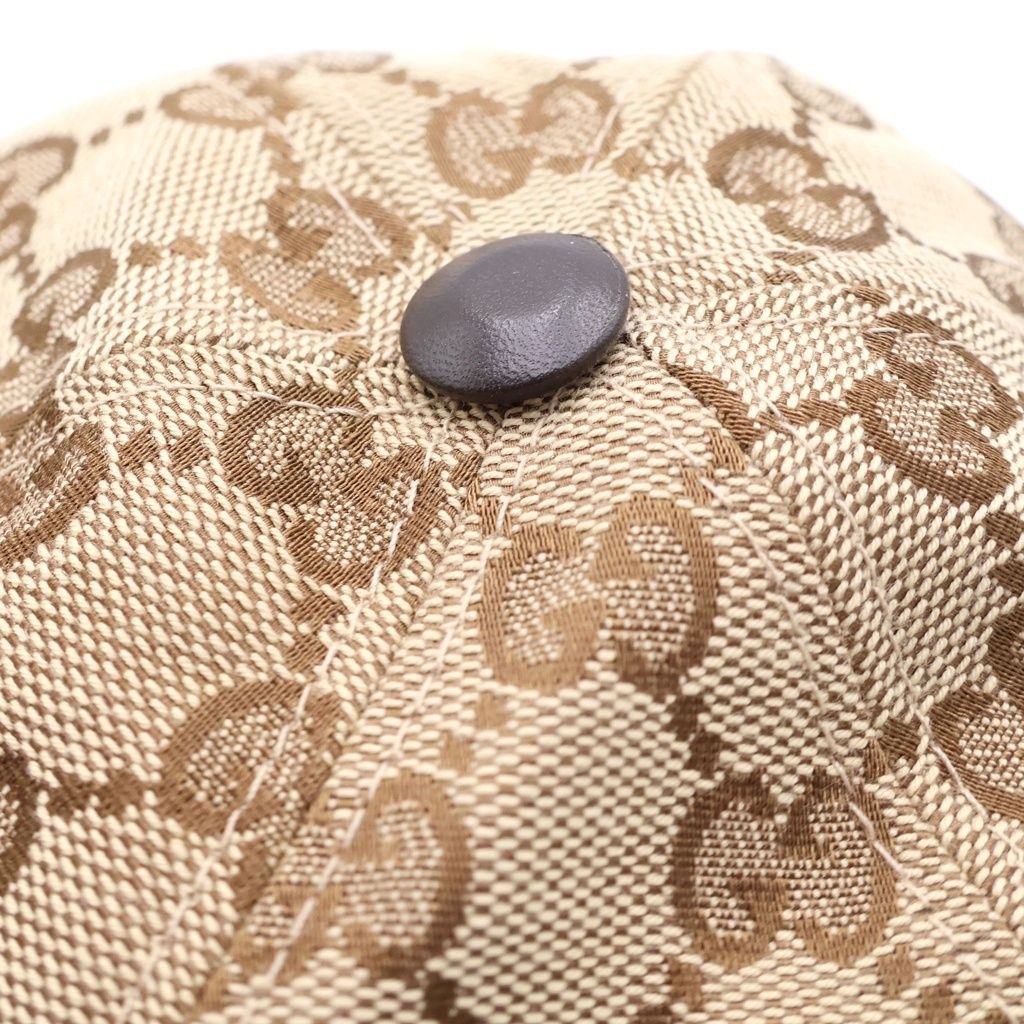 GUCCI (グッチ) GGキャンバス ベースボールキャップ 帽子 ロゴ