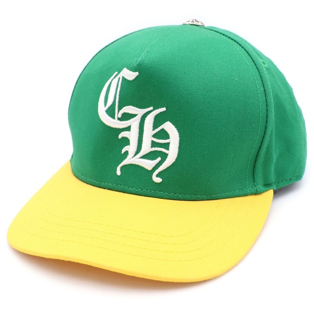 希少カラー ■ Chrome Hearts ■ TRUCKER グリーンキャップ CHROME HEARTS (クロムハーツ) CHロゴ刺繍トラッカーキャップ 帽子
